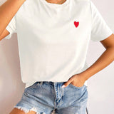 Closette | Heart Detail T-shirt For Women