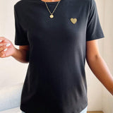 Closette | Heart Detail T-shirt For Women