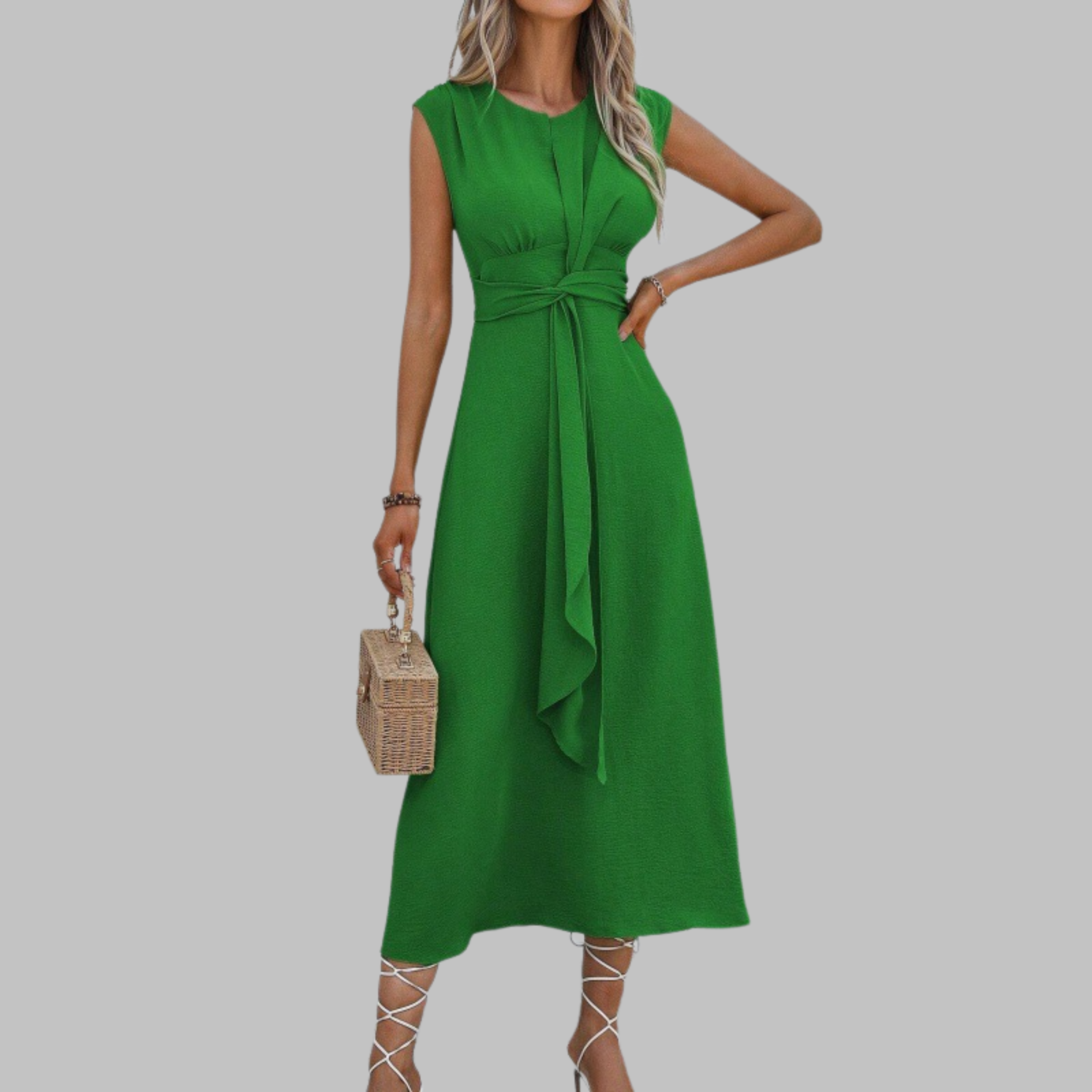 Closette | Sleeveless Round Neck Maxi Dress For Woman