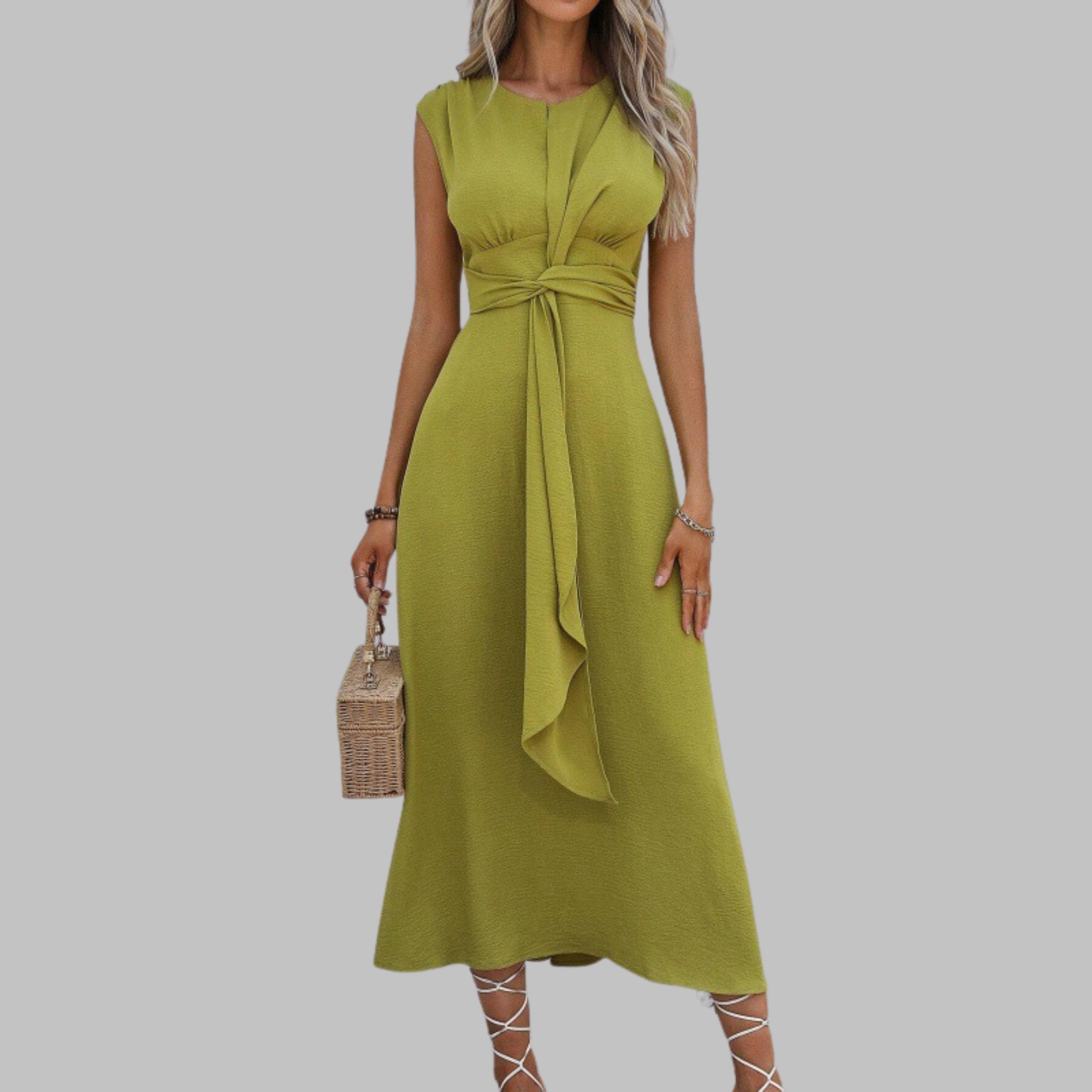 Closette | Sleeveless Round Neck Maxi Dress For Woman