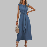 Sleeveless Round Neck Maxi Dress For Woman
