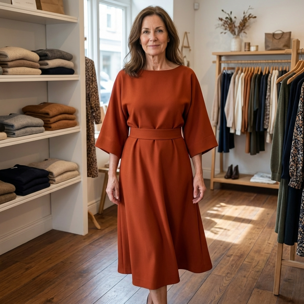 Closette | Batwing Sleeve Maxi Dress For Woman