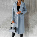 Double-Breasted Wool Trench with Tailored Fit | Alexa