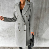 Double-Breasted Wool Trench with Tailored Fit | Alexa