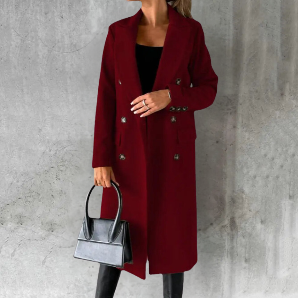 Double-Breasted Wool Trench with Tailored Fit | Alexa