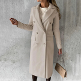Double-Breasted Wool Trench with Tailored Fit | Alexa