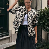 Animal Print Statement Jacket | Leona