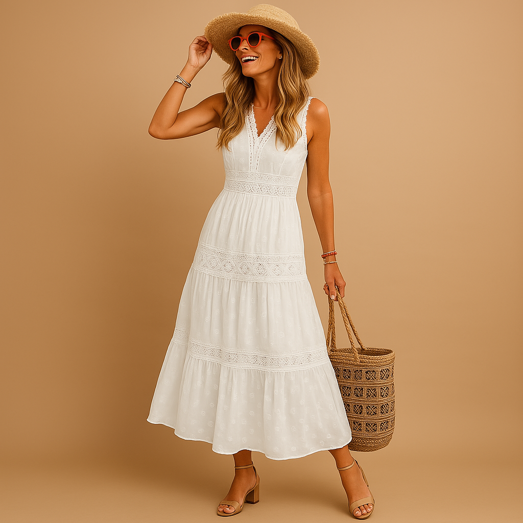 Yara | Boho summer dress with Ibiza look for women