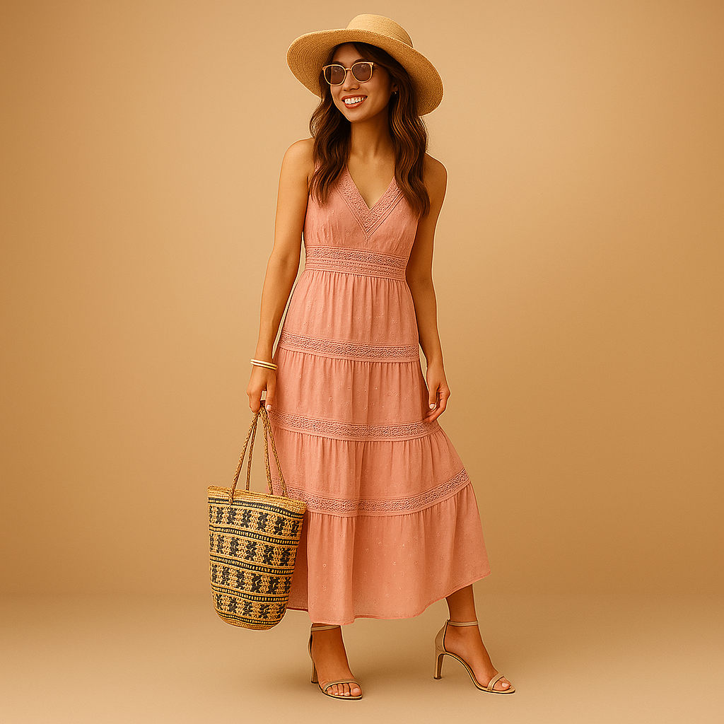 Yara | Boho summer dress with Ibiza look for women
