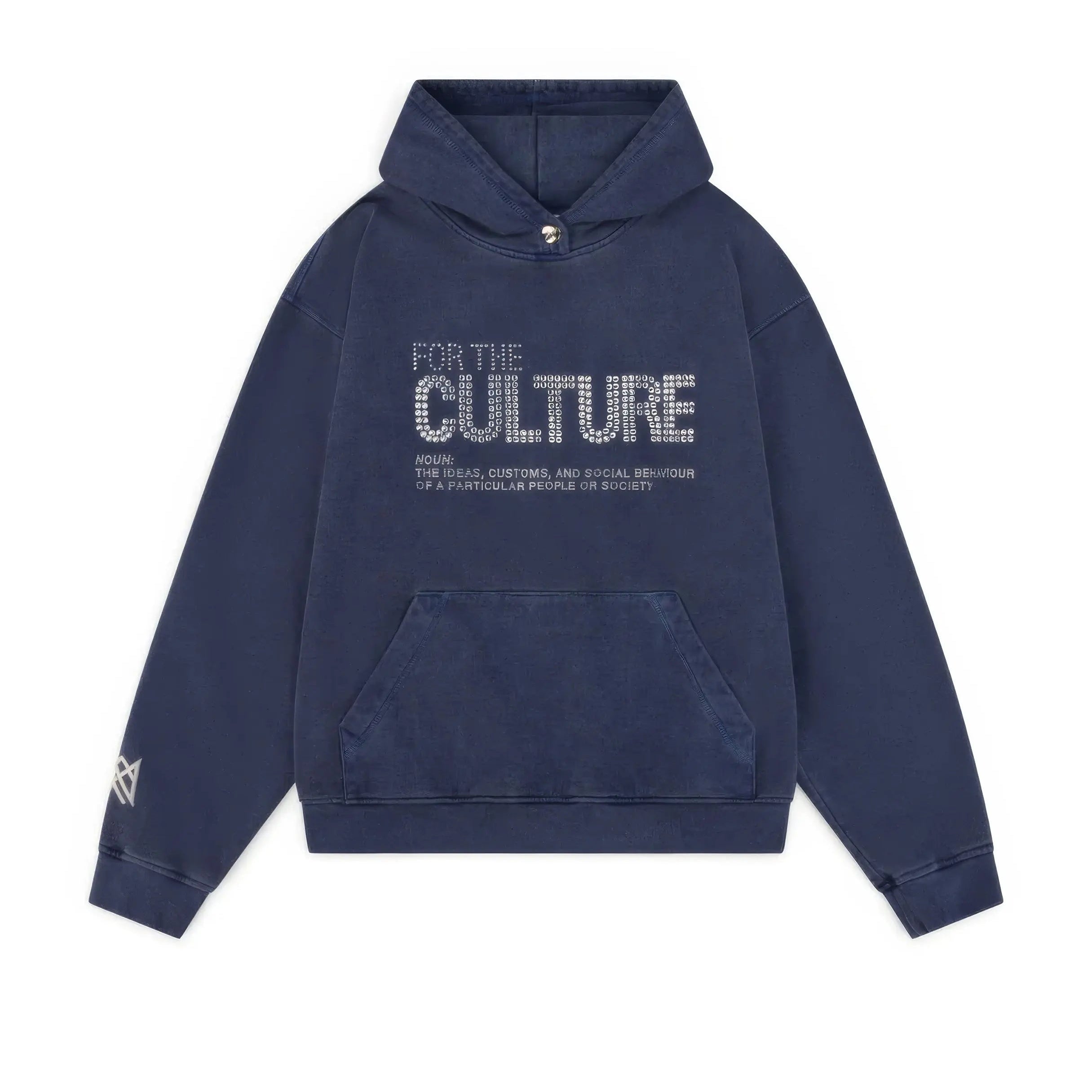 Vintage-Washed Oversized Graphic Hoodie For Woman