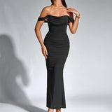 Closette | Off Shoulder Backless Mermaid Dress For Woman