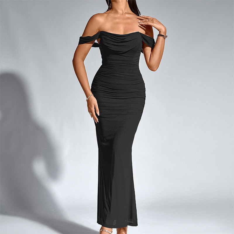 Closette | Off Shoulder Backless Mermaid Dress For Woman
