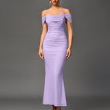 Closette | Off Shoulder Backless Mermaid Dress For Woman