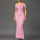 Closette | Off Shoulder Backless Mermaid Dress For Woman
