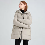 Comfy Zip-Up Hooded Puffer Jacket | Gwyneth
