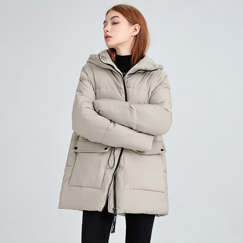 Comfy Zip-Up Hooded Puffer Jacket | Gwyneth
