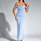 Closette | Off Shoulder Backless Mermaid Dress For Woman