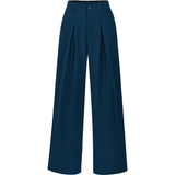 Closette | Pleated Wide Leg Trousers For Woman
