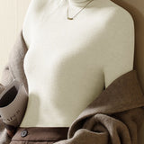 Closette | High Neck Slim Fit Ribbed Knit Top For Woman