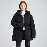 Comfy Zip-Up Hooded Puffer Jacket | Gwyneth
