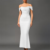 Closette | Off Shoulder Backless Mermaid Dress For Woman