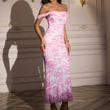 Closette | Off Shoulder Backless Mermaid Dress For Woman
