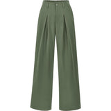 Closette | Pleated Wide Leg Trousers For Woman