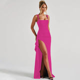 Elegant Open Back Slip Maxi Dress For Woman