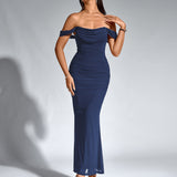 Closette | Off Shoulder Backless Mermaid Dress For Woman