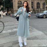 Classic Long Double-Breasted Winter Coat | Ismara