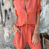 Elegant Linen Summer Set | Laurine