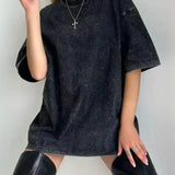 Closette | Vintage Wash Oversized T-Shirt For Woman