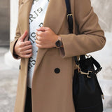 Long Elegant Women's Jacket With a Classic Cut | Evelien