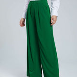 Closette | Pleated Wide Leg Trousers For Woman