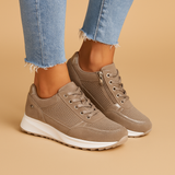 Breathable lightweight sneakers with zipper for women | Marije