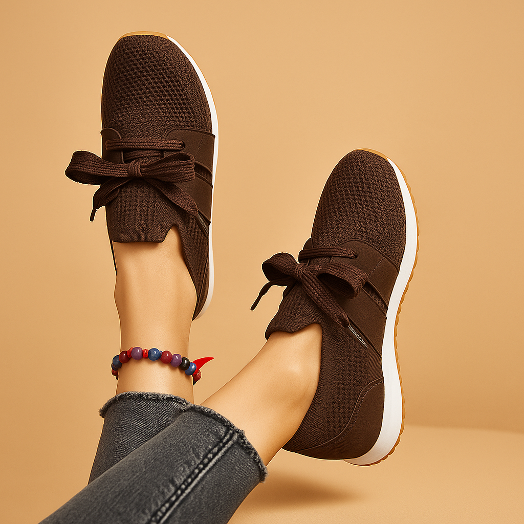 Casual sneakers with lace-up and soft insole for women | Maud