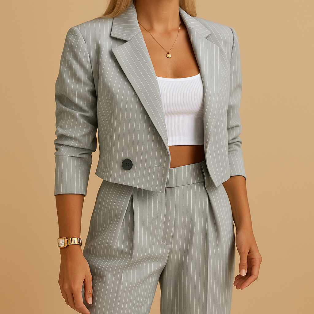 Elegant blazer and trousers set for women | Annelies