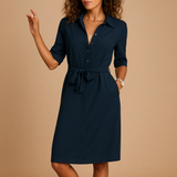 Elegant casual dress with a flattering fit for women | Milou