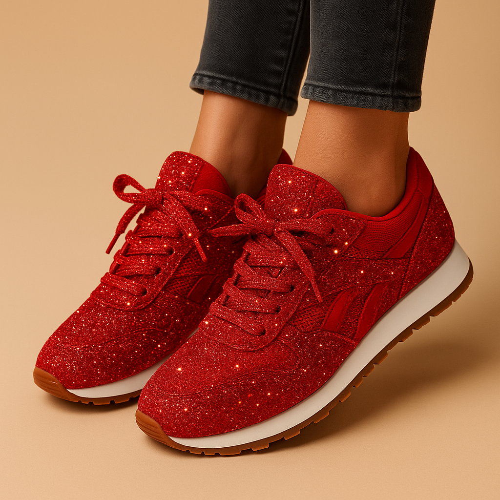 Glitter sneakers with sequins for women | Fenne