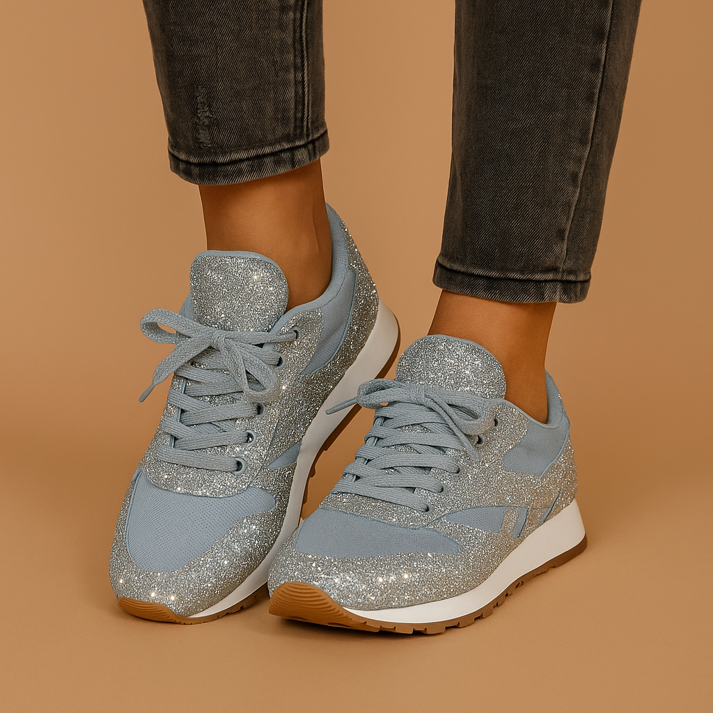 Glitter sneakers with sequins for women | Fenne