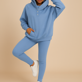 Hoodie and Jogger Set for Women in Soft Fabric | Valerie