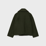 Stylish Double-Breasted Short Coat | Clara