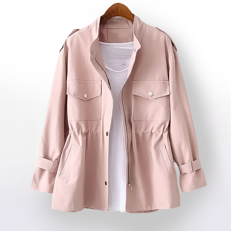 Weather-Resistant Elegant Trench Coat | Nerina