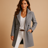 Long elegant women's coat with buttons | Milou