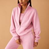 Two-Piece Jogging Suit with Half Zip for Women | Loïs