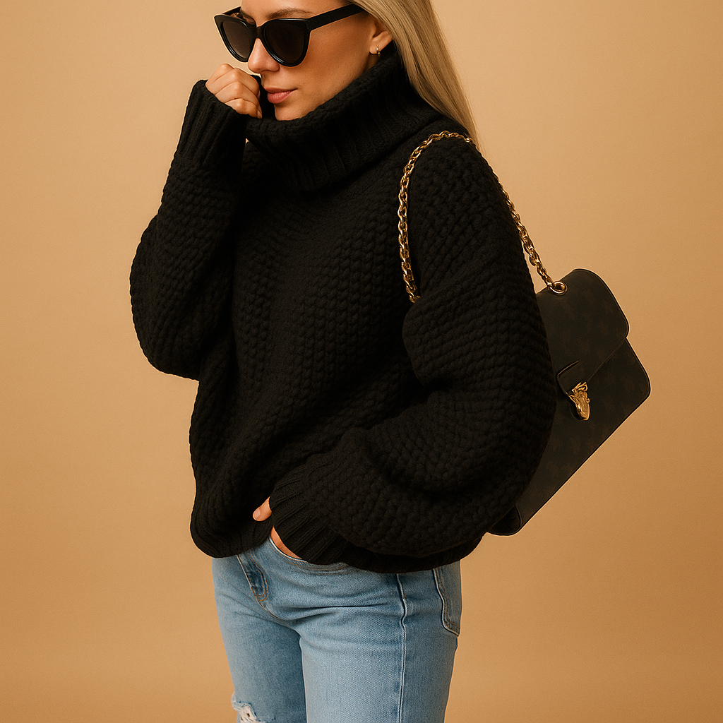 Warm Knitted Women's Sweater | Marjolein
