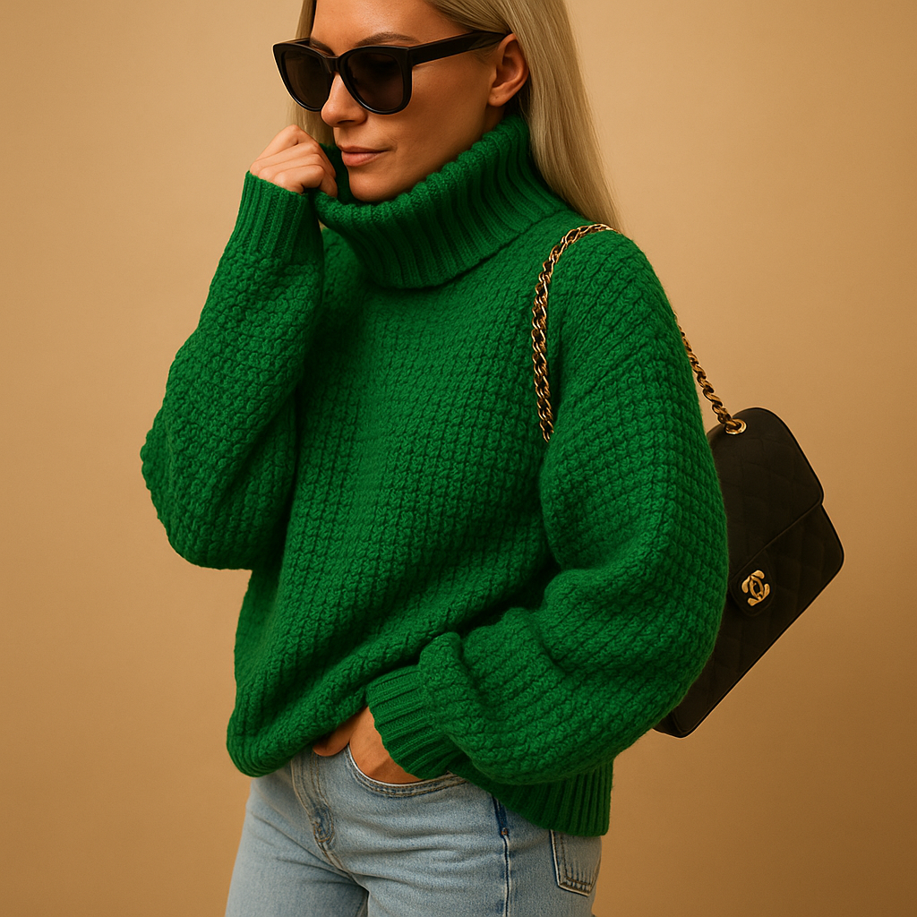 Warm Knitted Women's Sweater | Marjolein